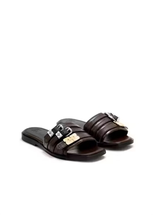 Sue triple falt mule crinkle sandal Demitasse D1020004 Ganni 